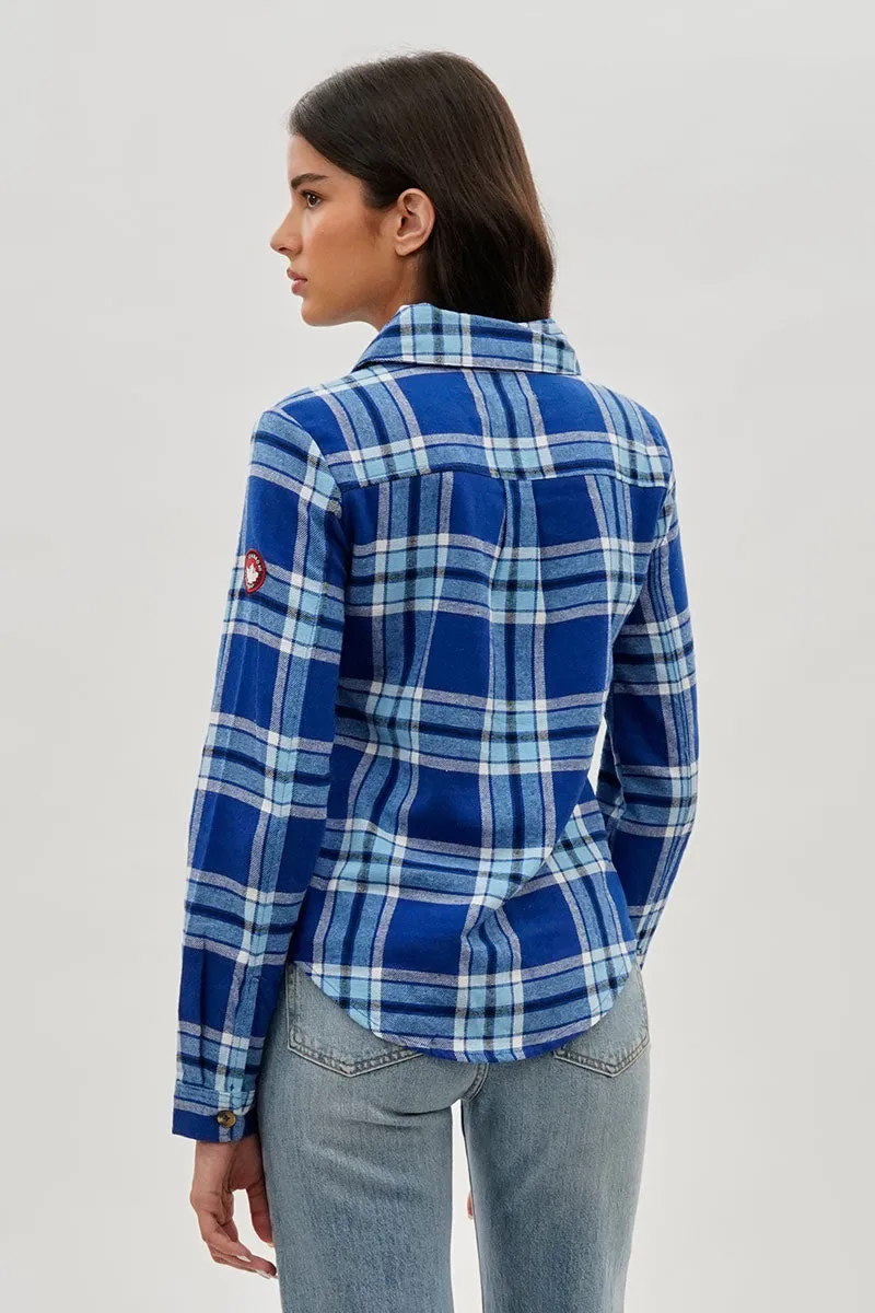 Canada Weather Gear Button Up Flannel Shirt - Blue sold by Fairweather product image thumbnail 3
