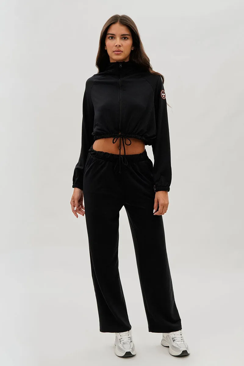 Wide Leg Drawstring Sweatpants - Black sold by Fairweather product image thumbnail 5