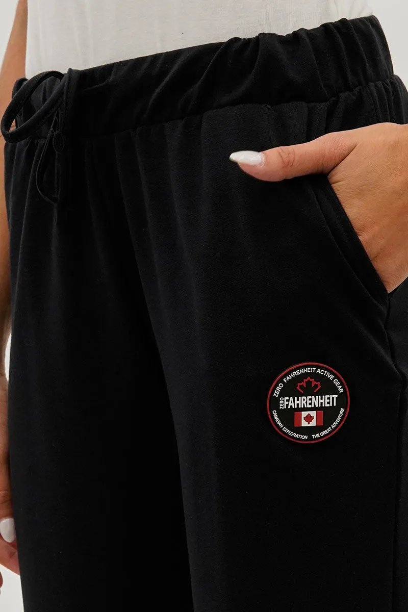 Wide Leg Drawstring Sweatpants - Black sold by Fairweather product image thumbnail 4