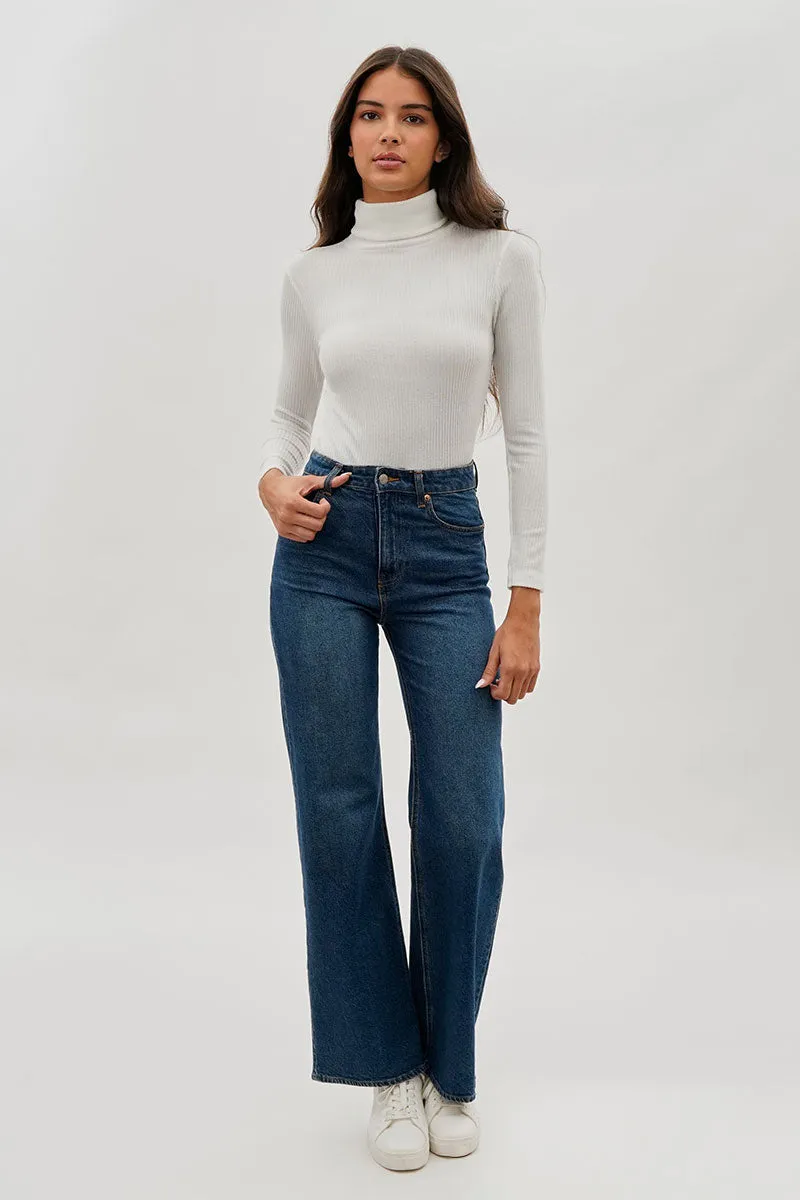 Magazine Ribbed Turtleneck Pullover Sweater - White sold by Fairweather product image thumbnail 5