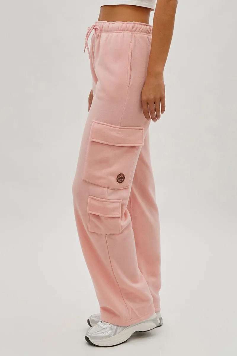 Fahrenheit Drawstring Cargo Pocket Sweatpants - Pink sold by Fairweather product image thumbnail 2
