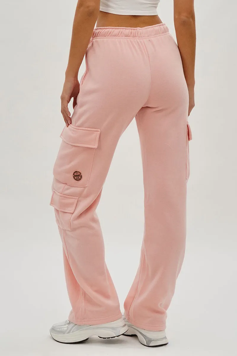 Fahrenheit Drawstring Cargo Pocket Sweatpants - Pink sold by Fairweather product image thumbnail 3