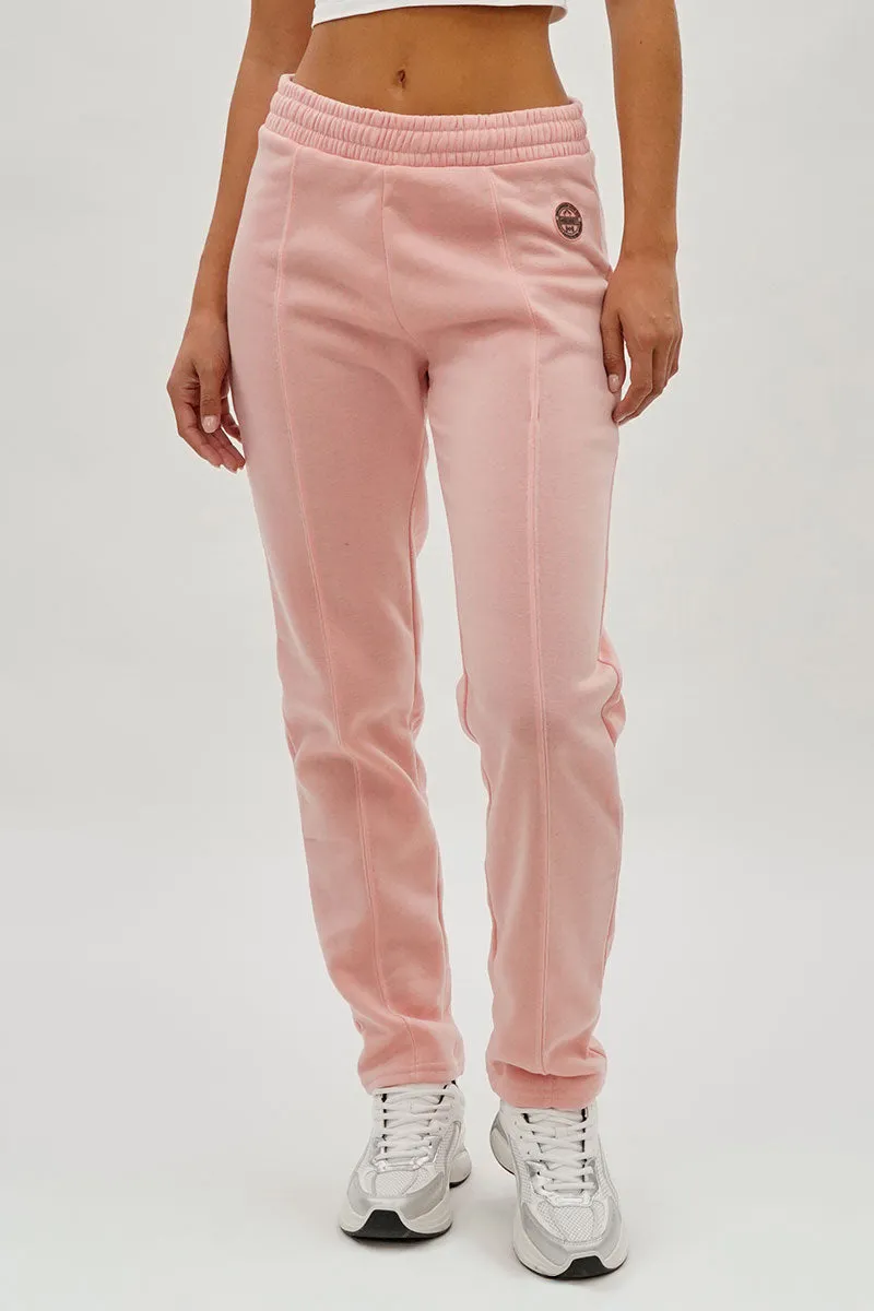 Fahrenheit Fleece Straight Leg Jogger Sweatpants - Pink sold by Fairweather