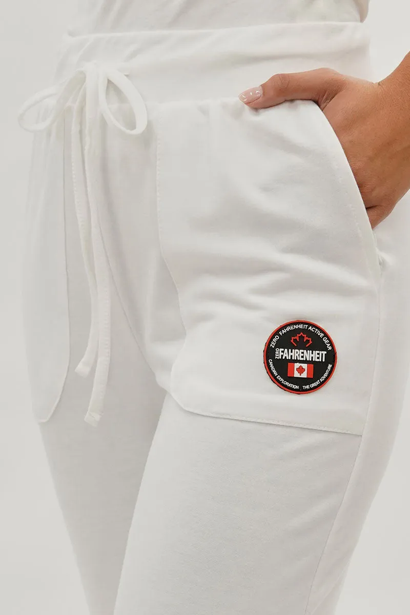 Fahrenheit Drawstring Sweatpants - White sold by Fairweather product image thumbnail 4