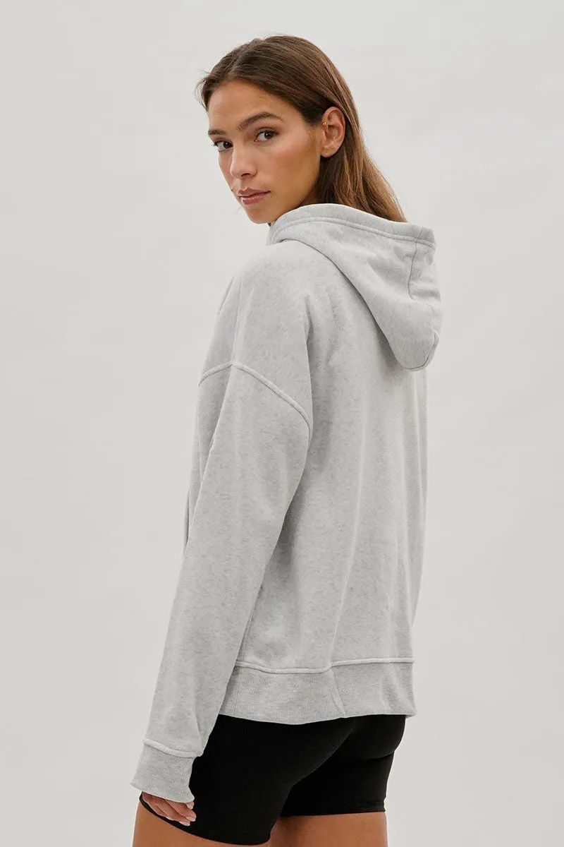 Fahrenheit Drop Shoulder Pullover Hoodie - Grey sold by Fairweather product image thumbnail 3