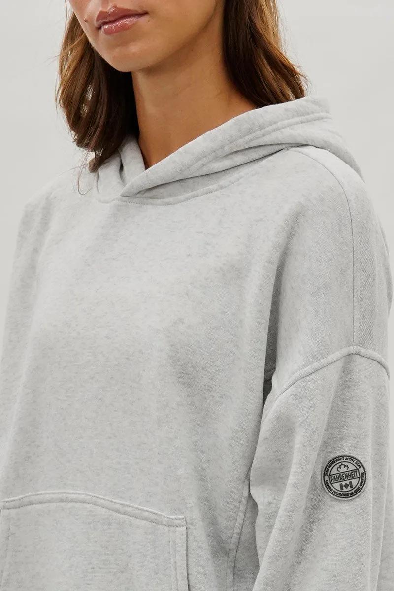Fahrenheit Drop Shoulder Pullover Hoodie - Grey sold by Fairweather product image thumbnail 4