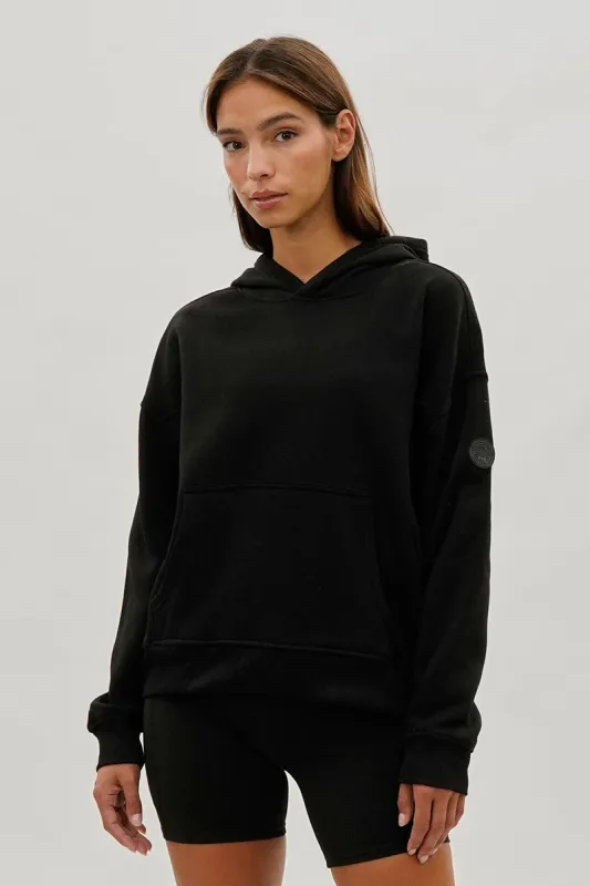 Fahrenheit Drop Shoulder Pullover Hoodie - Black sold by Fairweather