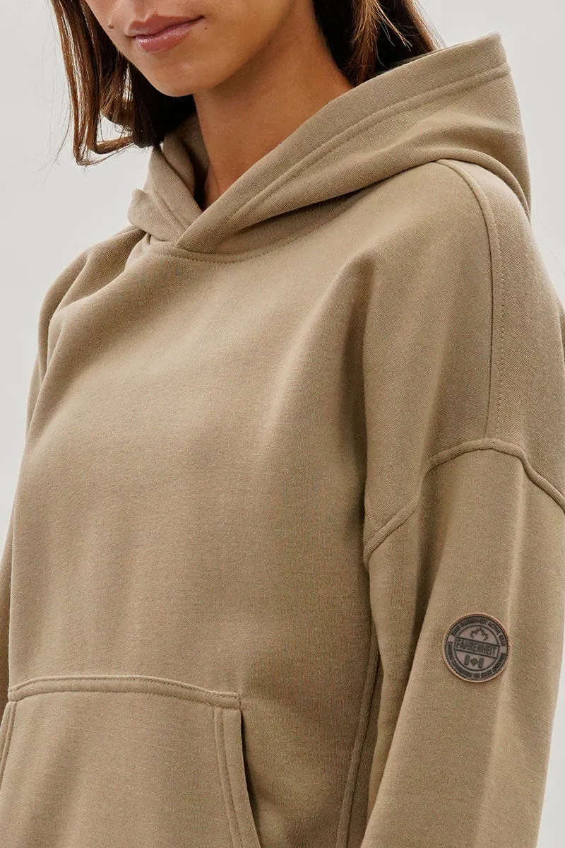 Fahrenheit Drop Shoulder Pullover Hoodie - Camel sold by Fairweather product image thumbnail 4