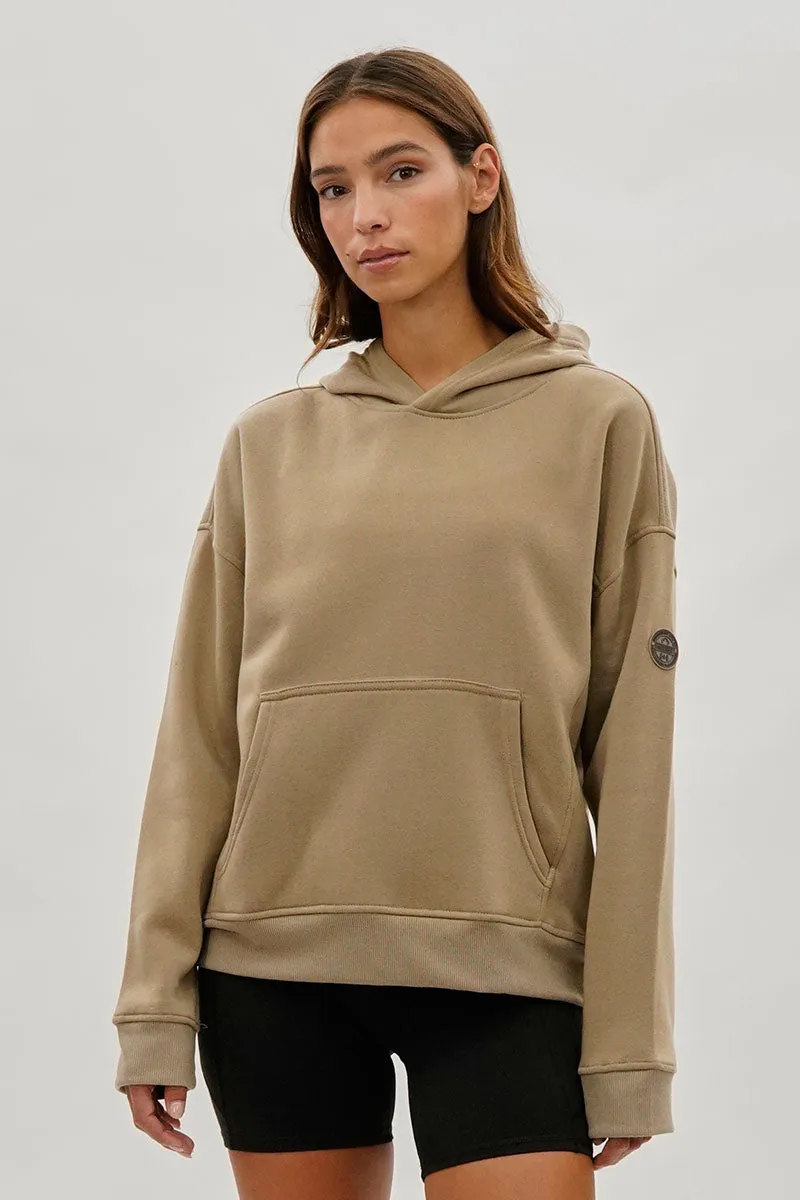 Fahrenheit Drop Shoulder Pullover Hoodie - Camel sold by Fairweather