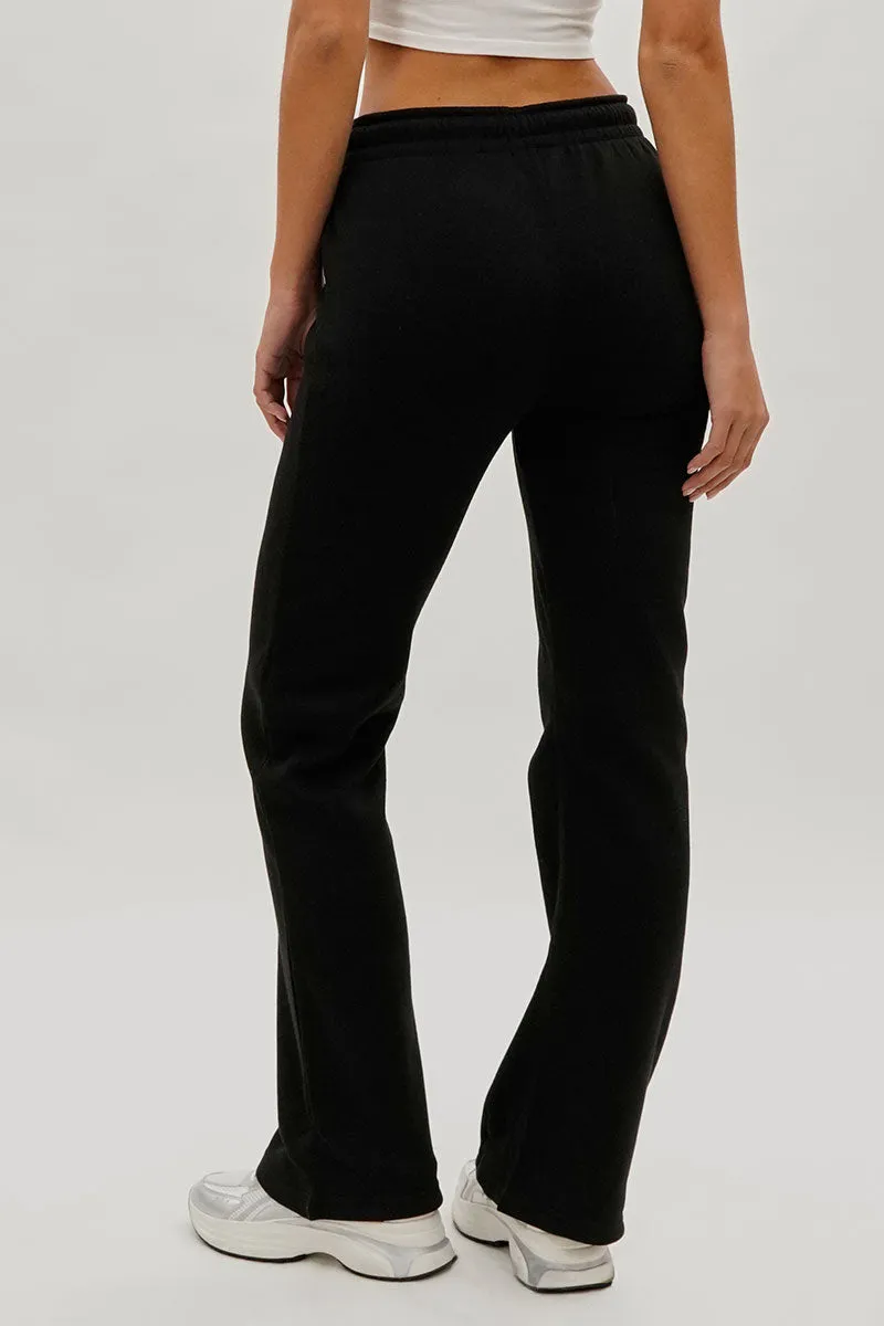 Fahrenheit Wide Leg Drawstring Sweatpants - Black sold by Fairweather product image thumbnail 3