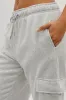 Fahrenheit Drawstring Cargo Pocket Sweatpants - Stone sold by Fairweather