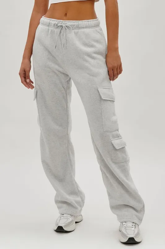 Fahrenheit Drawstring Cargo Pocket Sweatpants - Stone sold by Fairweather