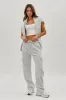 Fahrenheit Drawstring Cargo Pocket Sweatpants - Stone sold by Fairweather