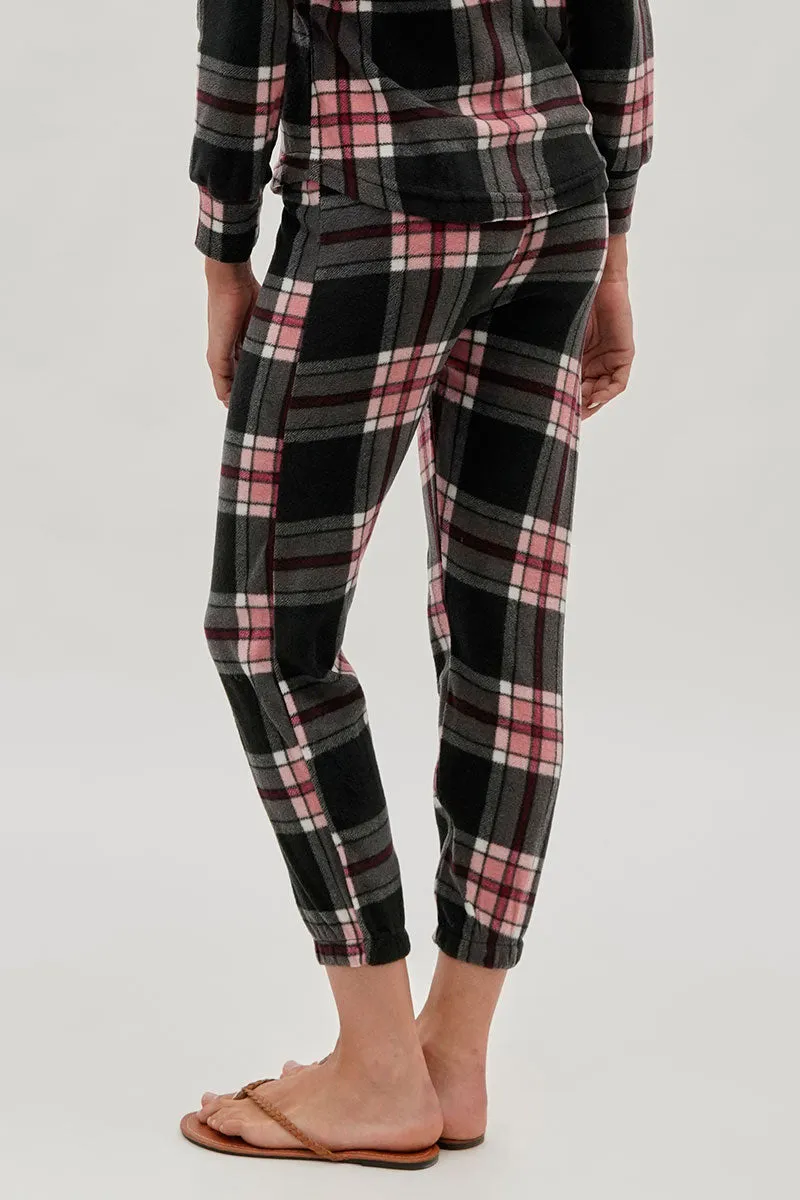 Canada Weather Gear Plaid Jogger Pajama Pants - Black sold by Fairweather product image thumbnail 3