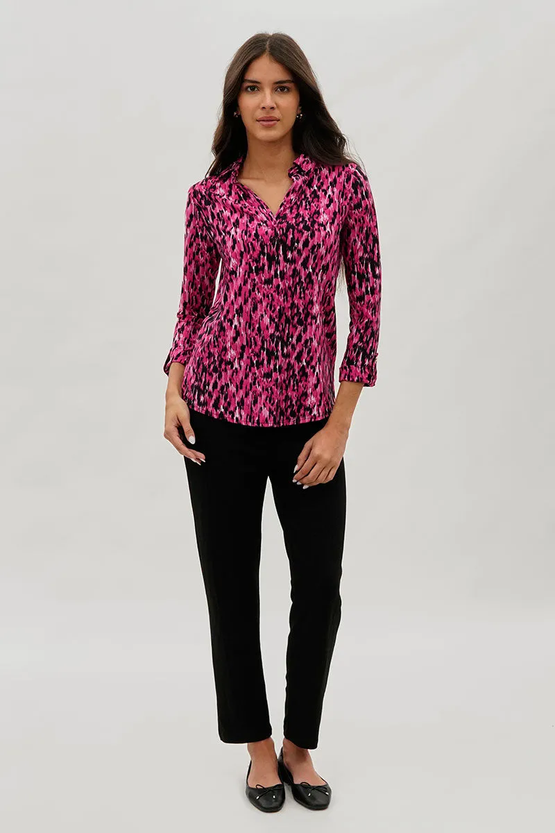 International INC Company Split Neck Collared Blouse - Pink sold by Fairweather product image thumbnail 5