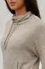 Fahrenheit Cowl Neck Sweatshirt - Cream sold by Fairweather