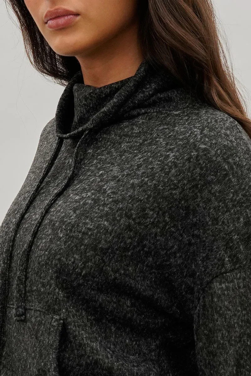 Cowl Neck Sweatshirt - Black sold by Fairweather product image thumbnail 4