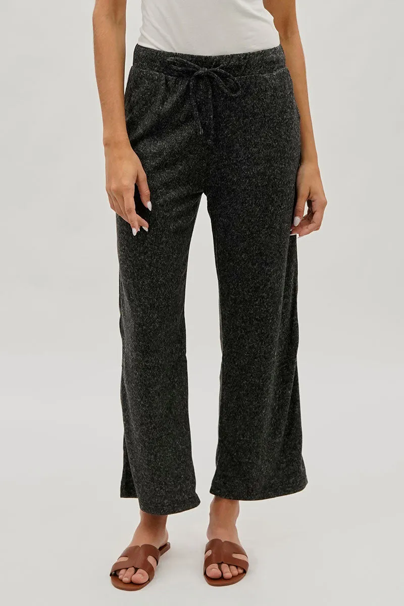 Fahrenheit Wide Leg Drawstring Sweatpants - Black sold by Fairweather