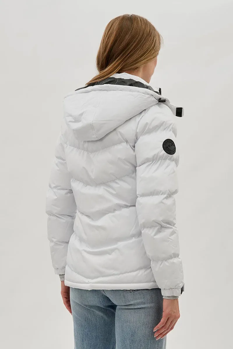 Canada Weather Gear Chevron Bomber Jacket - White sold by Fairweather product image thumbnail 3