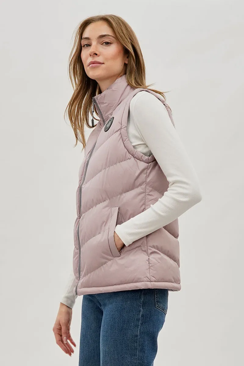 Canada Weather Gear Chevron Puffer Vest - Blush sold by Fairweather product image thumbnail 2
