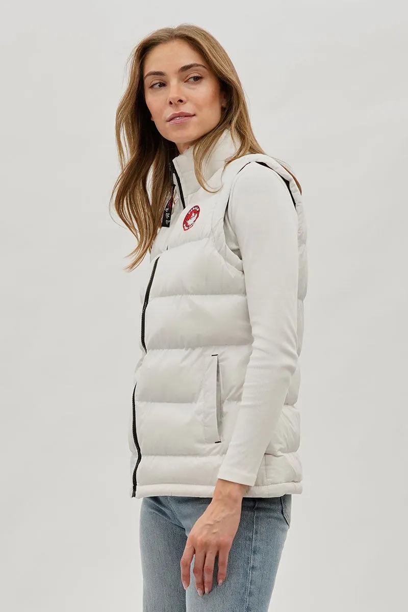 Canada Weather Gear Fleece Lined Collar Puffer Vest - White sold by Fairweather product image thumbnail 2