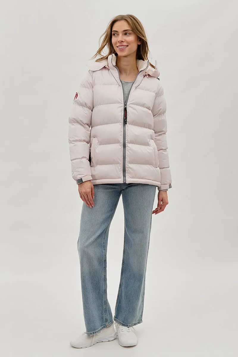 Canada Weather Gear Sherpa Lined Collar Bomber Jacket - Blush sold by Fairweather product image thumbnail 5