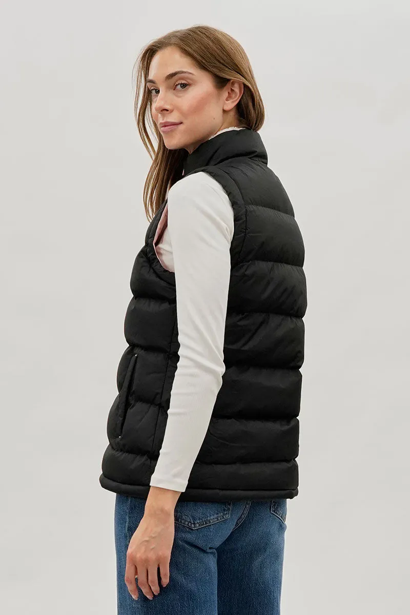 Canada Weather Gear Fleece Lined Collar Puffer Vest - Black sold by Fairweather product image thumbnail 3