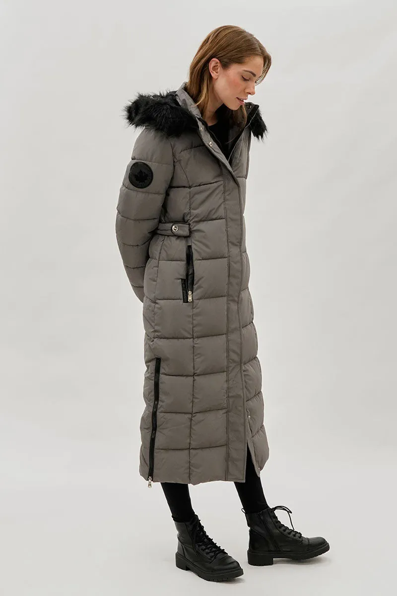 Canada Weather Gear Long Faux Fur Lined Parka Jacket - Grey sold by Fairweather product image thumbnail 2