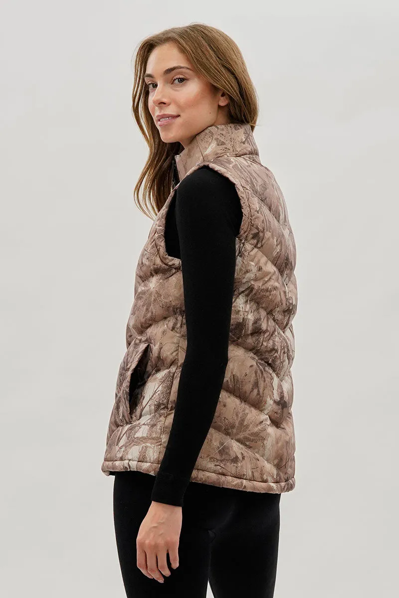 Canada Weather Gear Camo Print Chevron Puffer Vest - Brown sold by Fairweather product image thumbnail 3