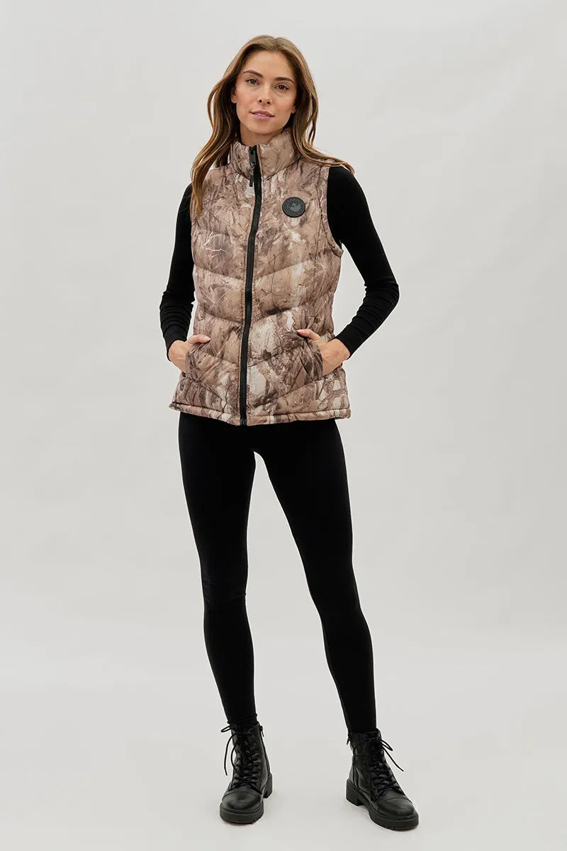 Canada Weather Gear Camo Print Chevron Puffer Vest - Brown sold by Fairweather product image thumbnail 5