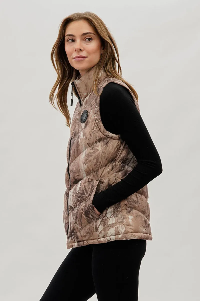 Canada Weather Gear Camo Print Chevron Puffer Vest - Brown sold by Fairweather product image thumbnail 2