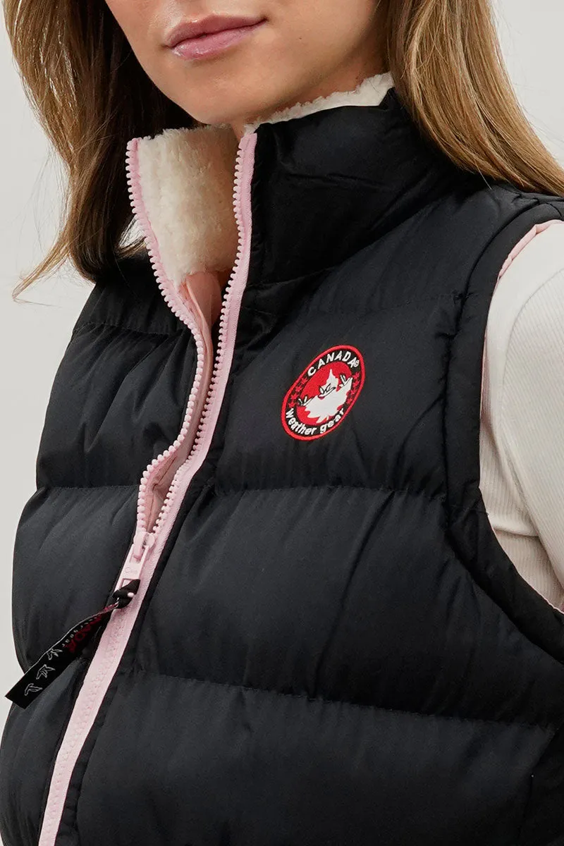 Canada Weather Gear Fleece Lined Collar Puffer Vest - Navy sold by Fairweather product image thumbnail 4