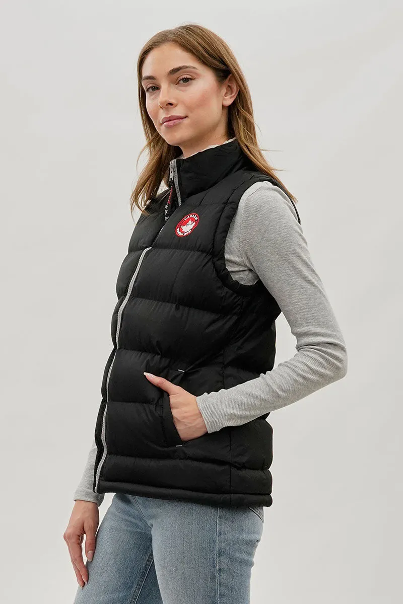 Canada Weather Gear Fleece Lined Collar Puffer Vest - Black sold by Fairweather product image thumbnail 2