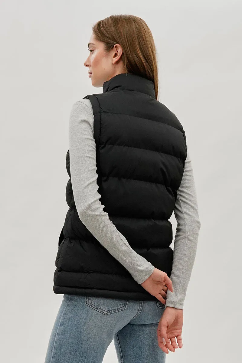 Canada Weather Gear Fleece Lined Collar Puffer Vest - Black sold by Fairweather product image thumbnail 3