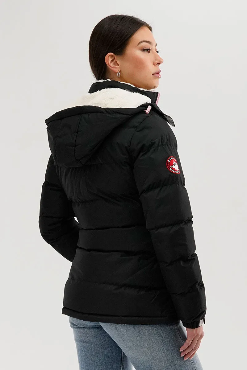 Canada Weather Gear Sherpa Lined Collar Bomber Jacket - Black sold by Fairweather product image thumbnail 3