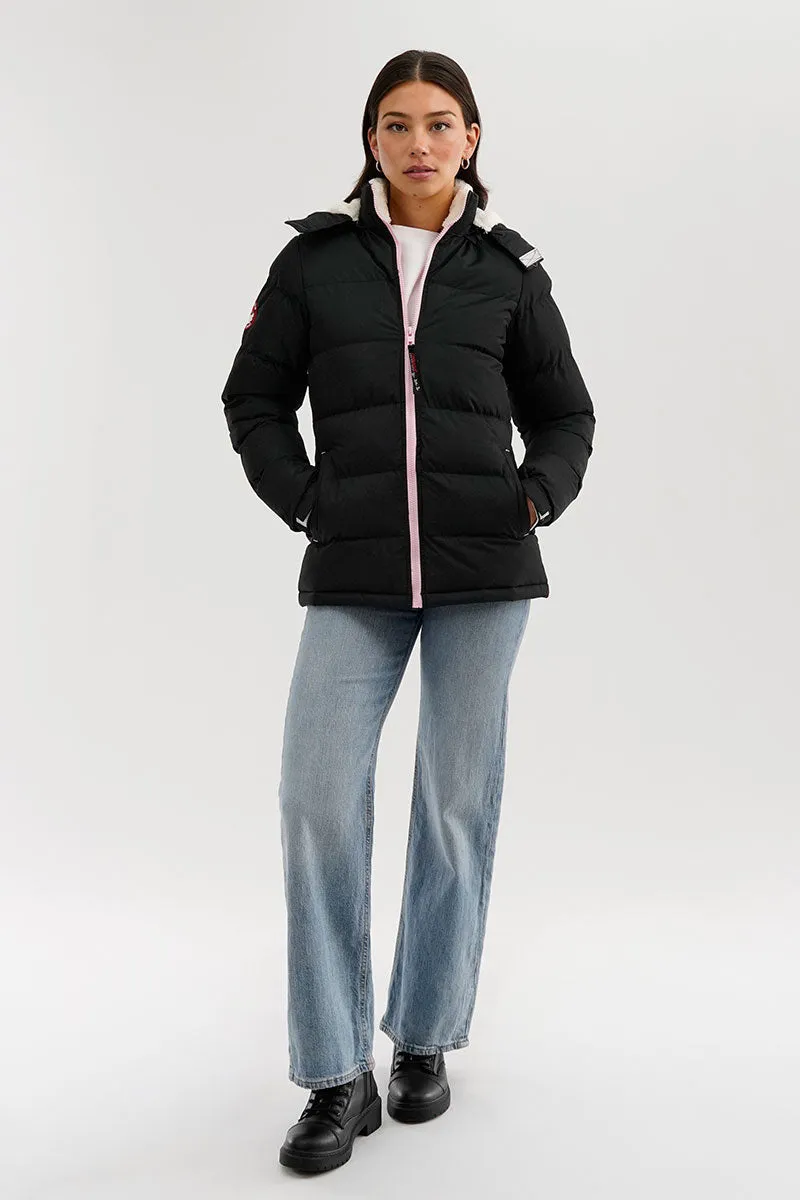 Canada Weather Gear Sherpa Lined Collar Bomber Jacket - Black sold by Fairweather product image thumbnail 5