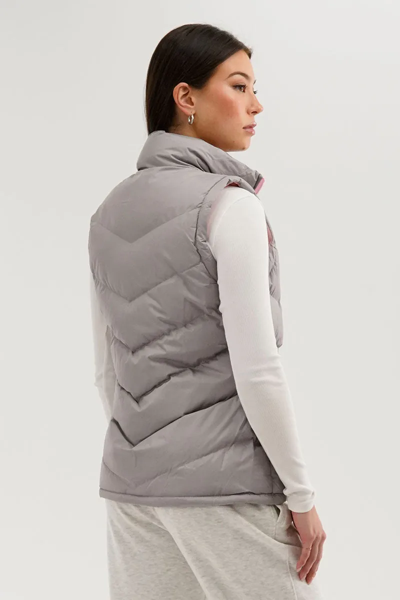 Canada Weather Gear Chevron Puffer Vest - Grey sold by Fairweather product image thumbnail 3