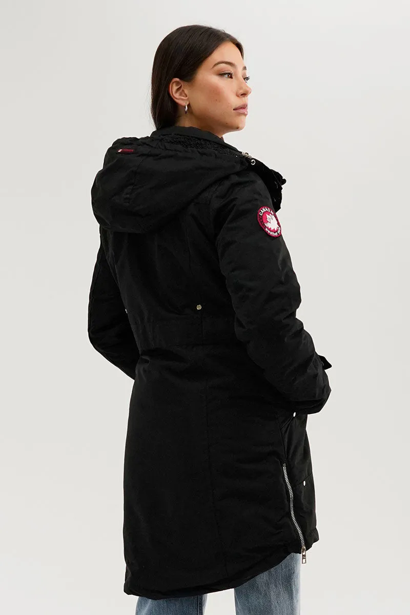 Canada Weather Gear Sherpa Lined Parka Jacket - Black sold by Fairweather product image thumbnail 3