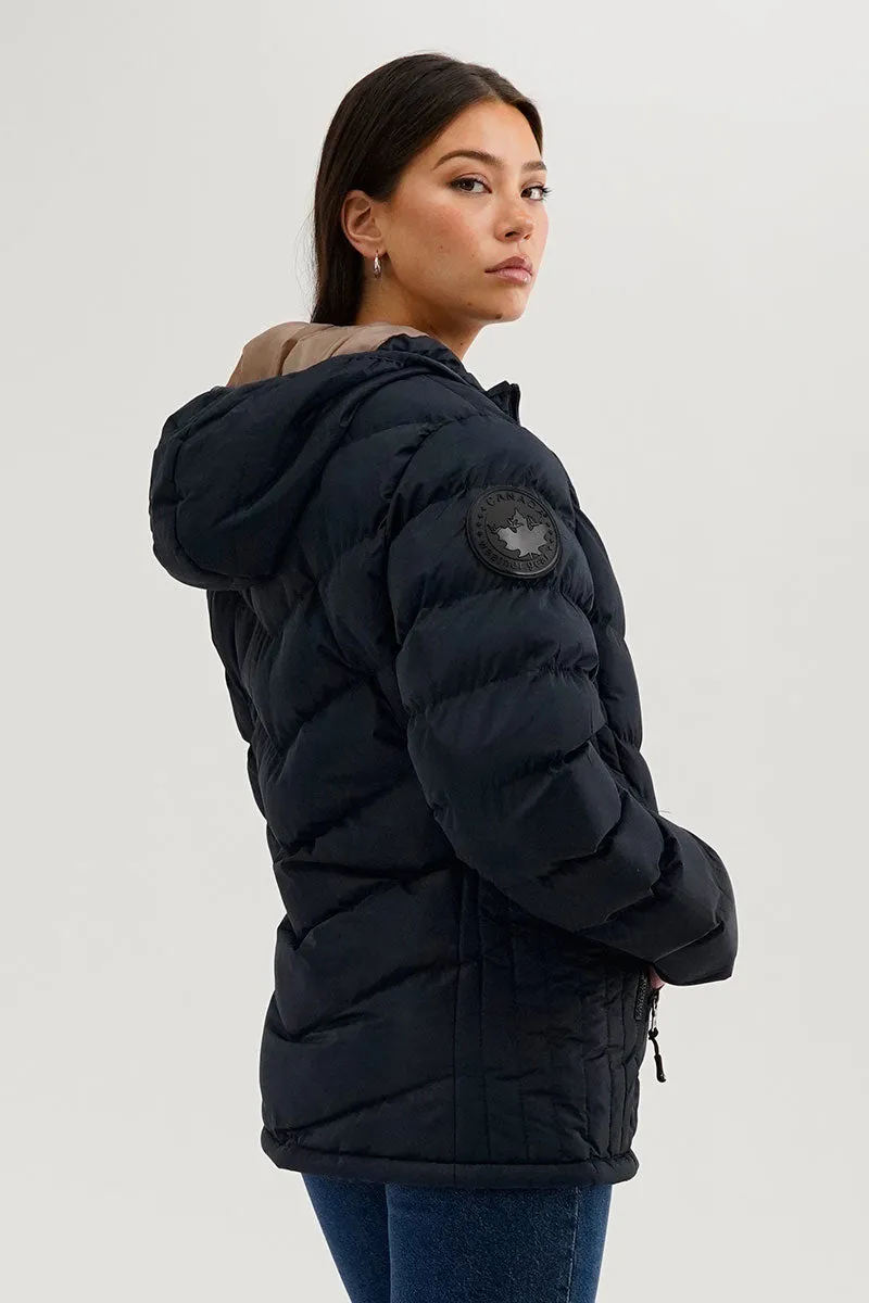 Canada Weather Gear Chevron Quilted Bomber Jacket - Navy sold by Fairweather product image thumbnail 3