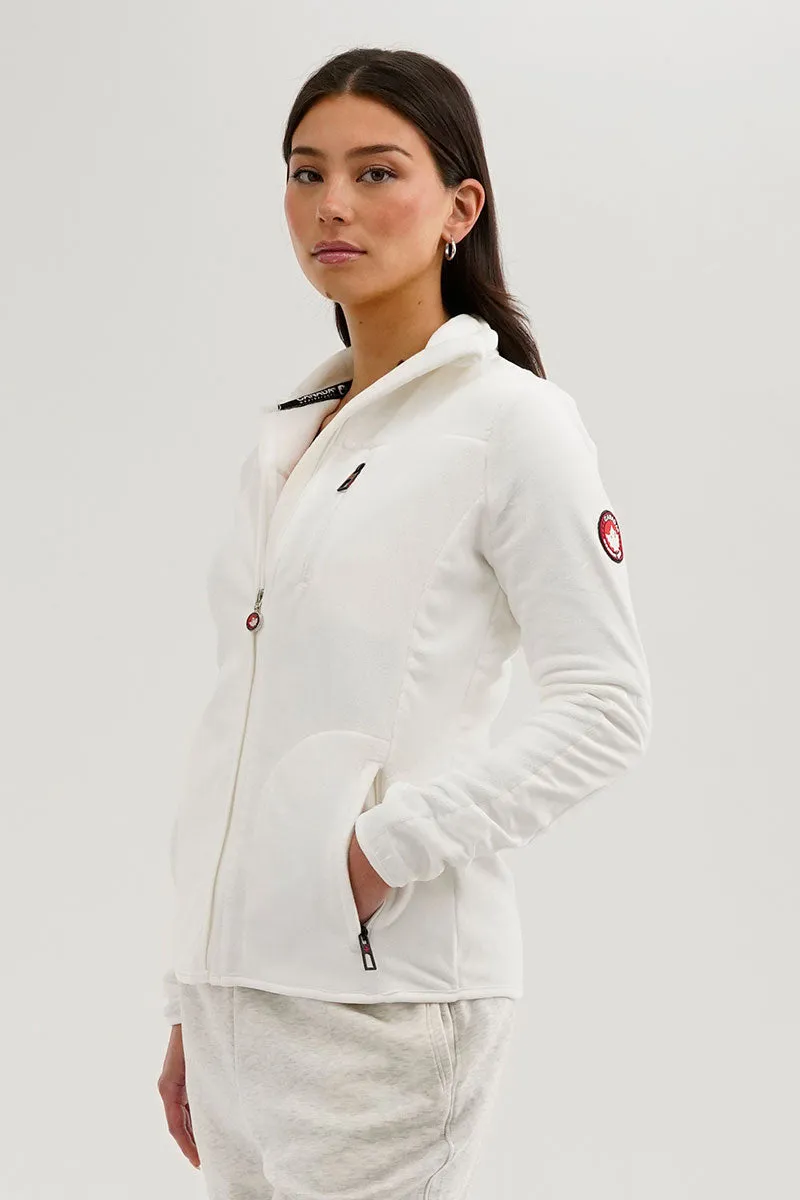 Canada Weather Gear Fleece Zip Up Lightweight Jacket - White sold by Fairweather product image thumbnail 2