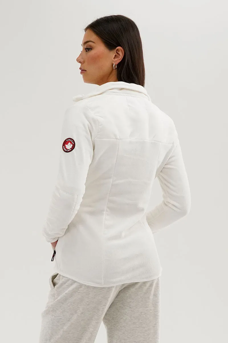 Canada Weather Gear Fleece Zip Up Lightweight Jacket - White sold by Fairweather product image thumbnail 3