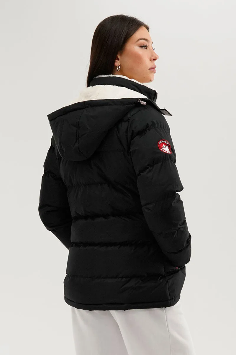 Canada Weather Gear Sherpa Lined Collar Bomber Jacket - Black sold by Fairweather product image thumbnail 3