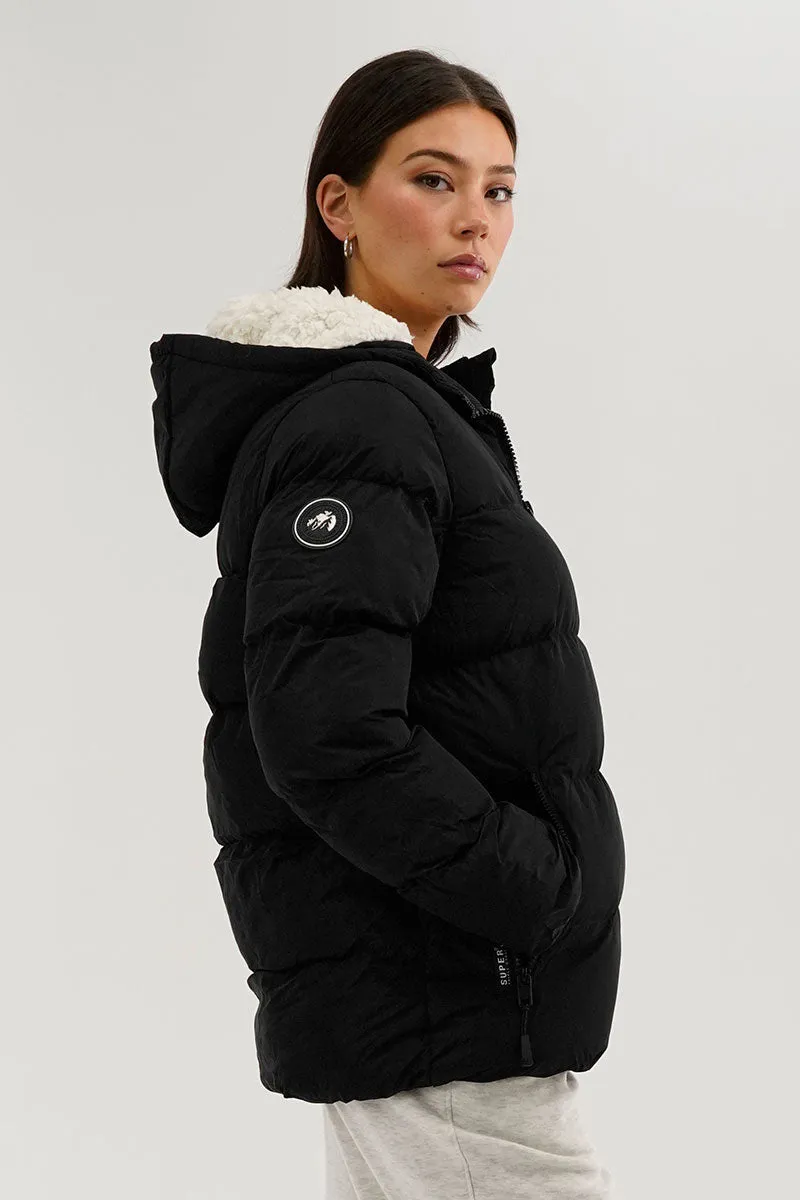 Super Triple Goose Colour Block Bomber Jacket - Black sold by Fairweather product image thumbnail 2