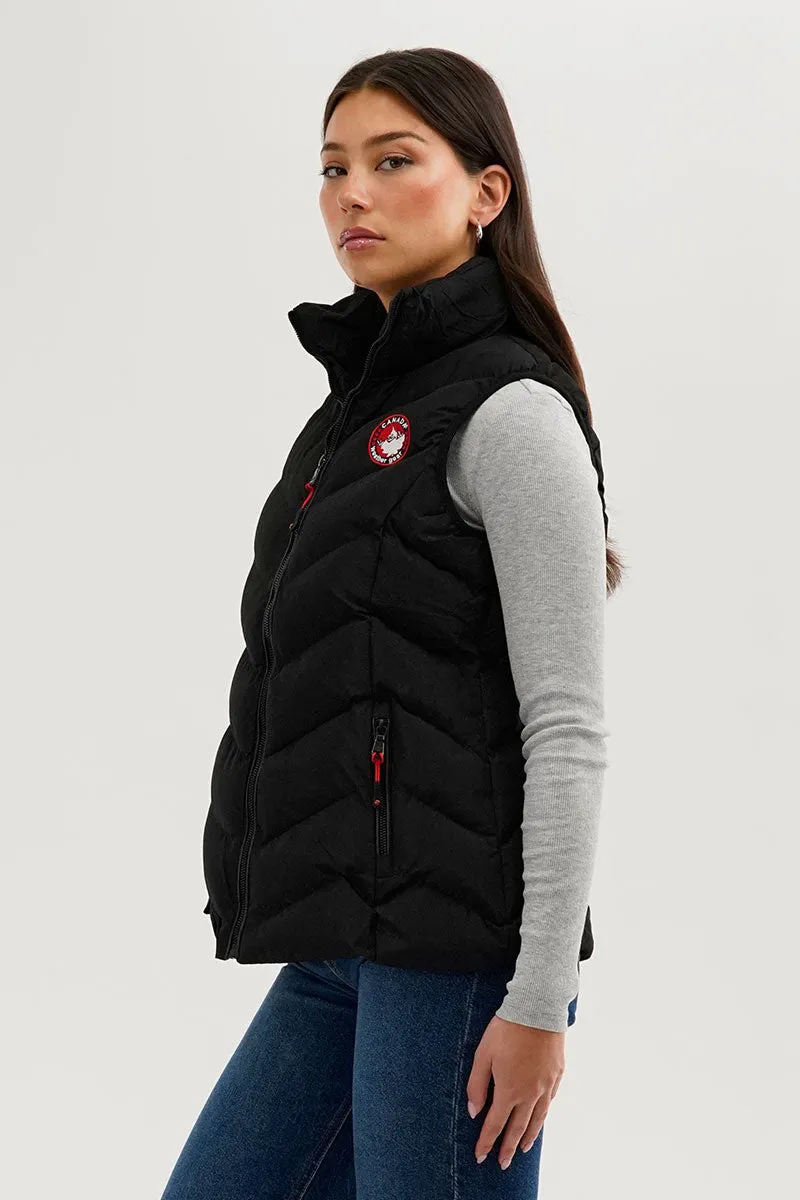 Chevron Bubble Vest - Black sold by Fairweather product image thumbnail 2