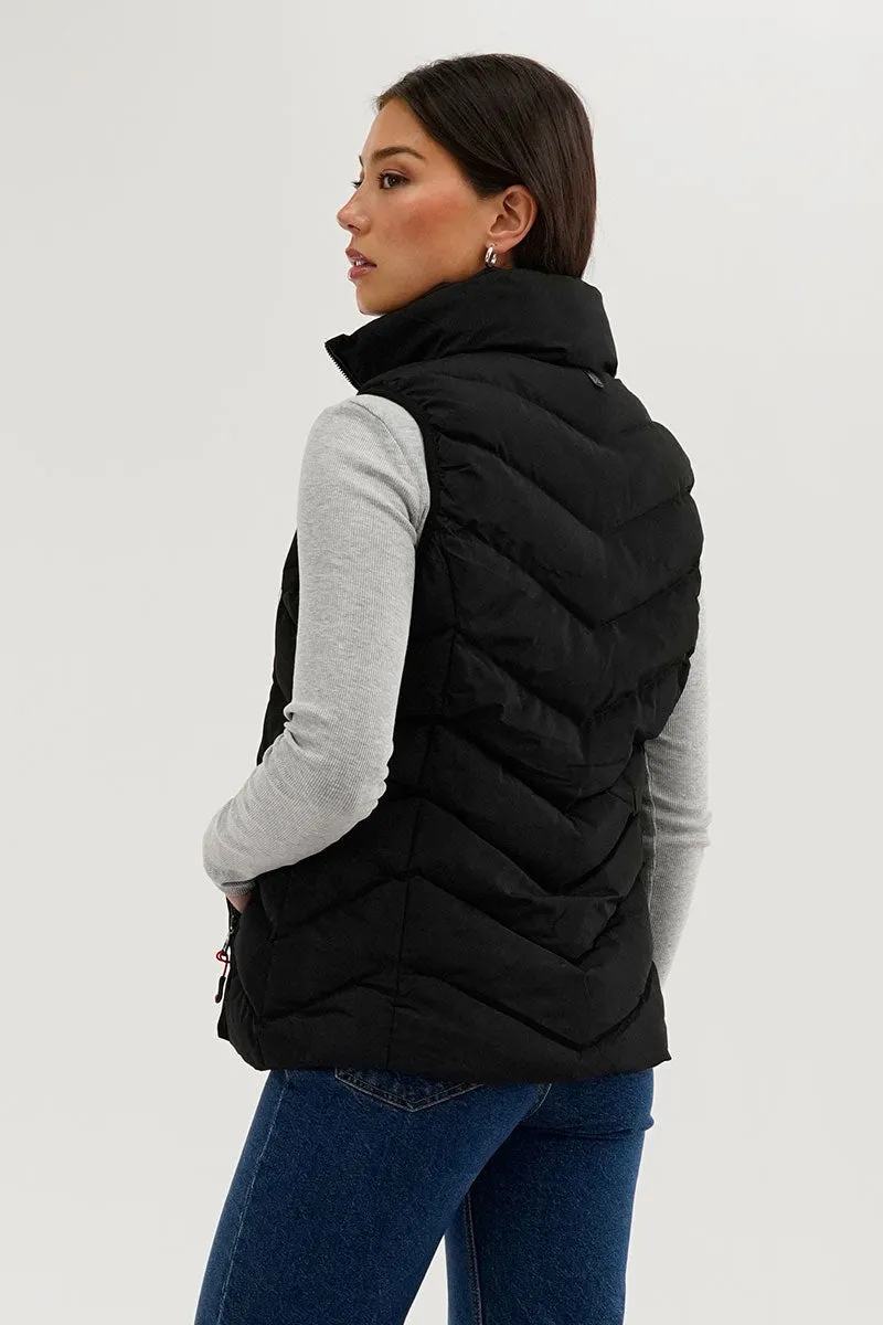 Chevron Bubble Vest - Black sold by Fairweather product image thumbnail 3