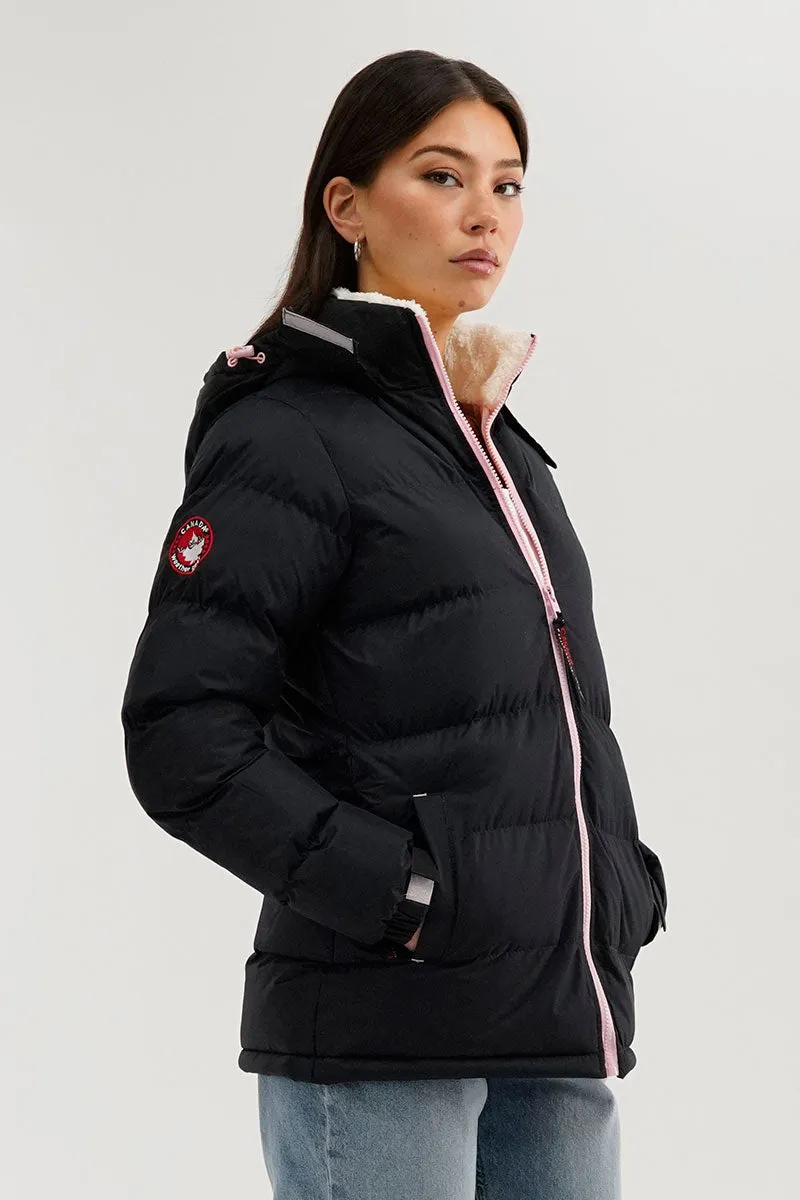 Canada Weather Gear Sherpa Lined Collar Bomber Jacket - Navy sold by Fairweather product image thumbnail 2