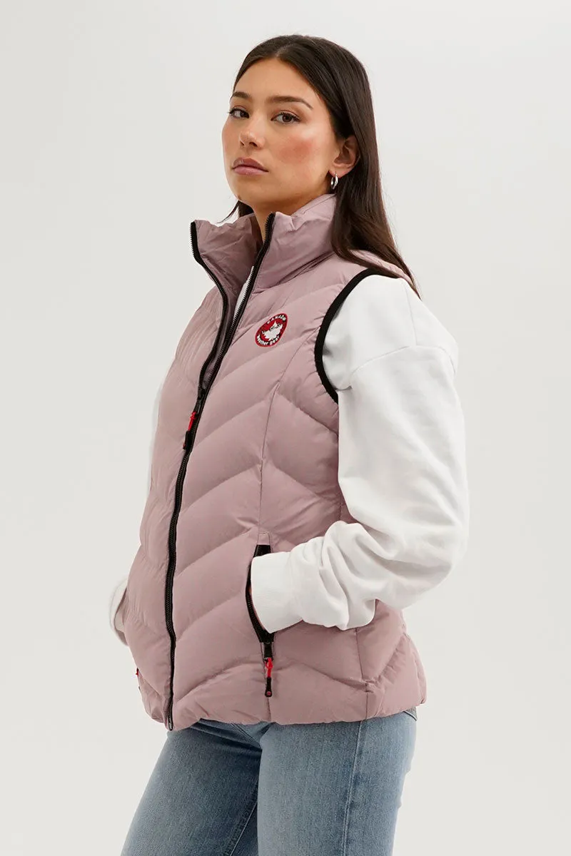 Canada Weather Gear Chevron Bubble Vest - Pink sold by Fairweather product image thumbnail 2