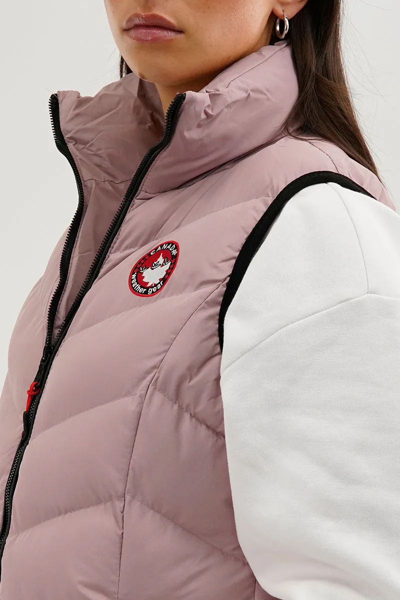 Canada Weather Gear Chevron Bubble Vest - Pink sold by Fairweather product image thumbnail 4