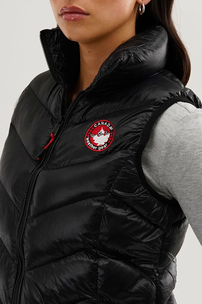 Canada Weather Gear Chevron Bubble Vest - Black sold by Fairweather product image thumbnail 4