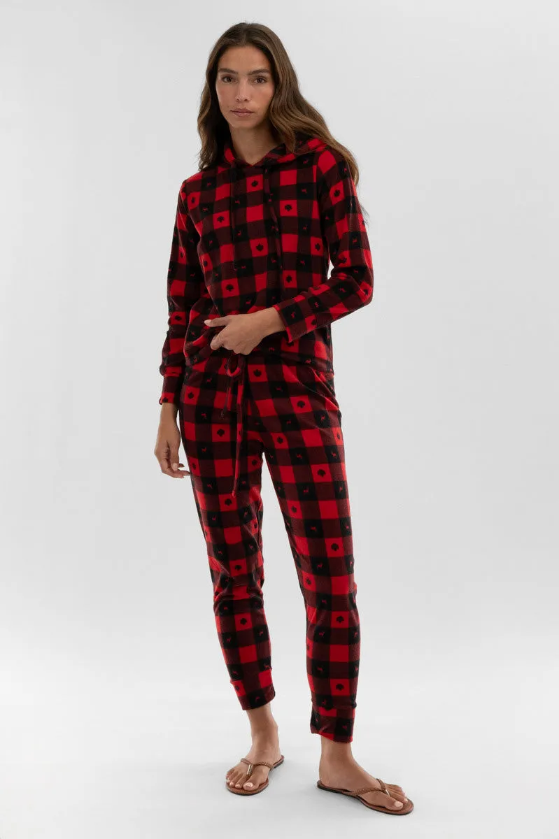 Canada Weather Gear Plaid Tie Waist Pajama Pants - Red sold by Fairweather product image thumbnail 5